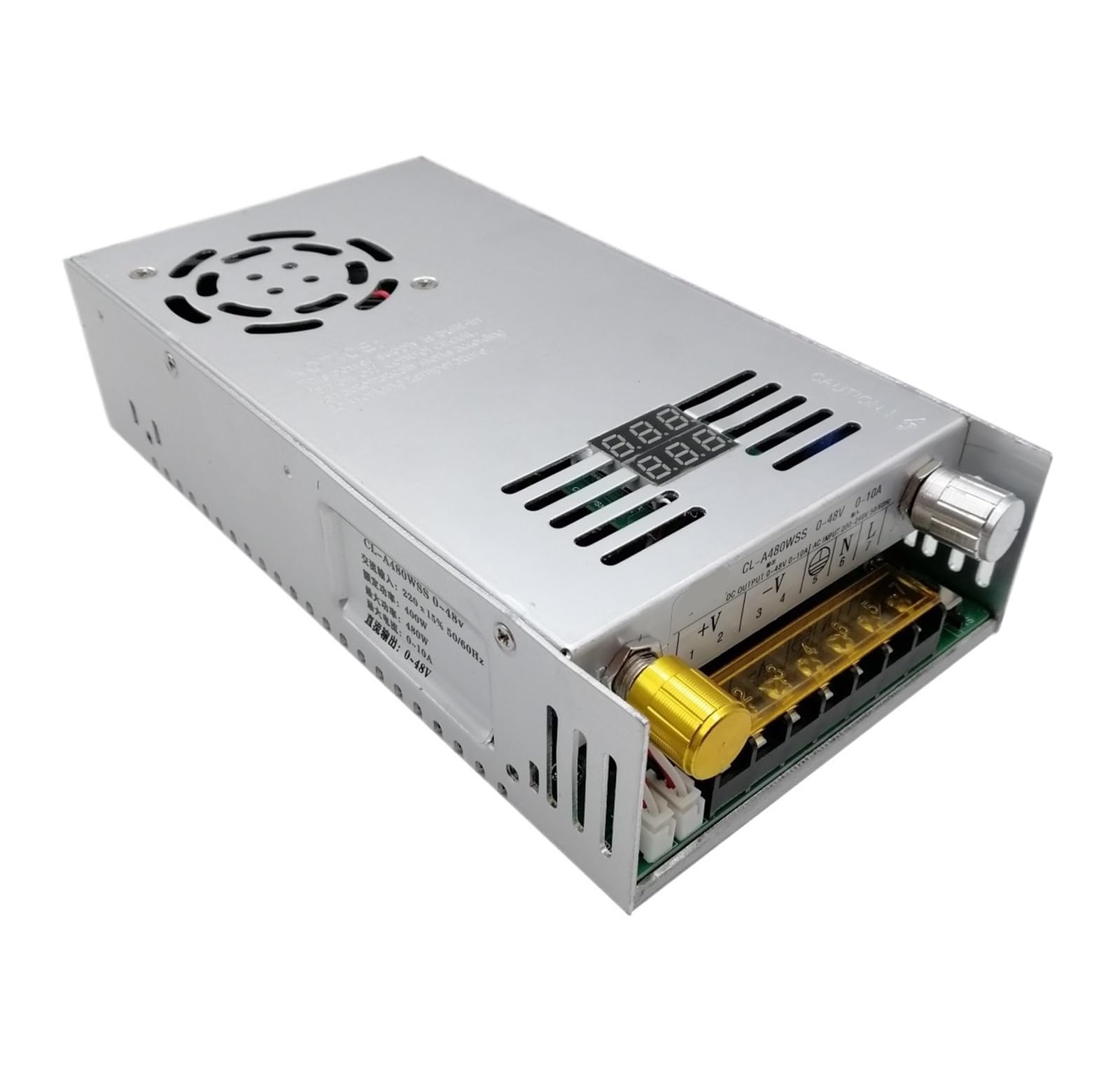 SWEWDSQG 480W Switching Power Supply With Digital Display Power Supply DC 0-12V 15V 24V 27V 48V 60V 80V(0-27V 0-17A)