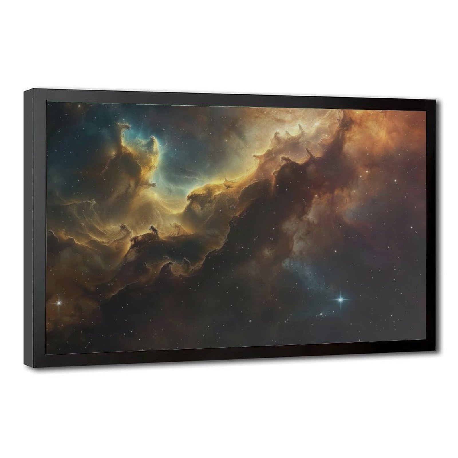 Bareronor Interstellar Nebula Poster Canvas Poster Bedroom Decor Landscape Office Room Decor Gift 16" L X 24" W