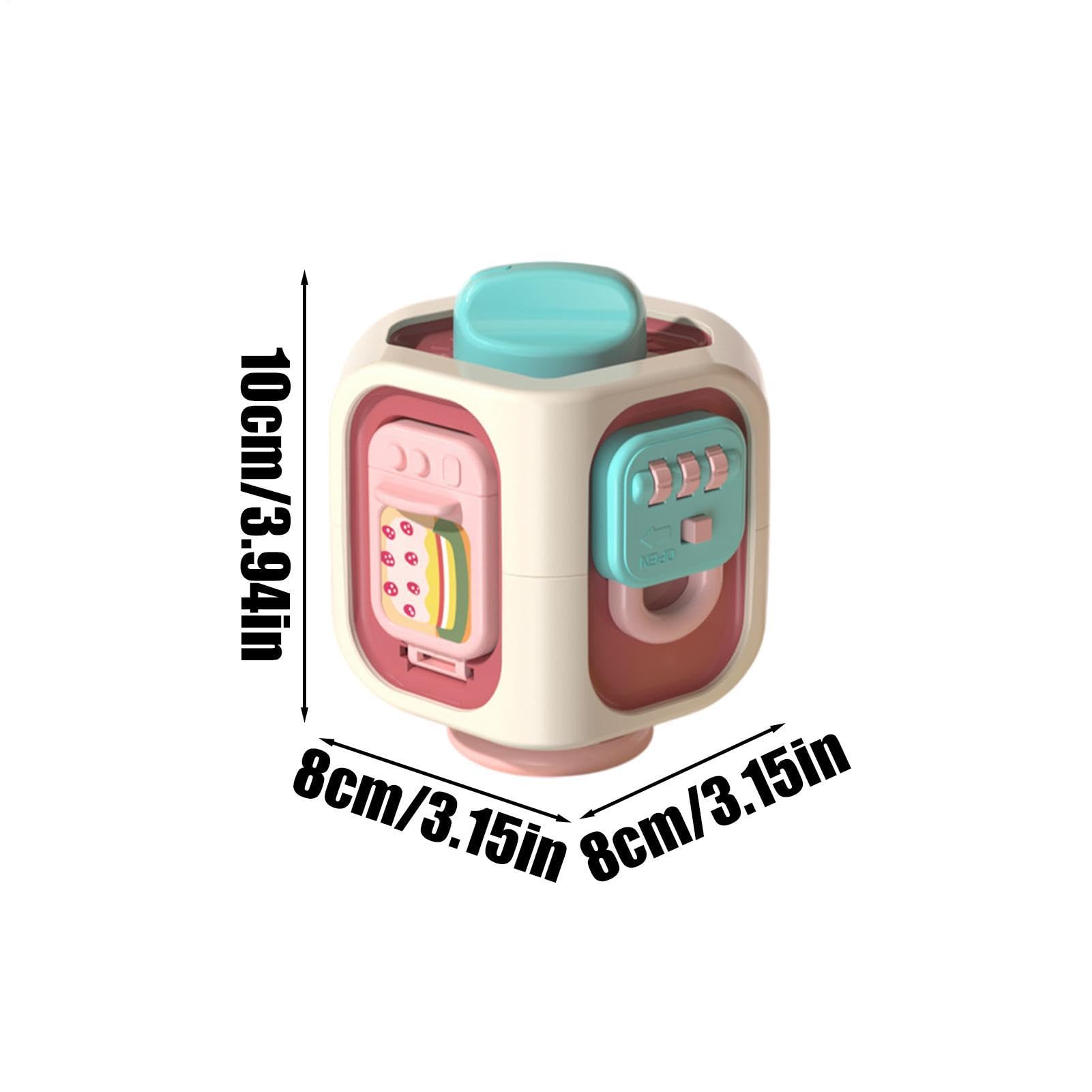 Cubo Giocattolo Per Bambini Giocattoli Didattici Interattivi A 6 Facce Con | Selezionatore Di Forme Per Bambini E Fidget Busy Box Per Bambini Casa Scuola 'Infanzia Istruzione Parentale Aut
