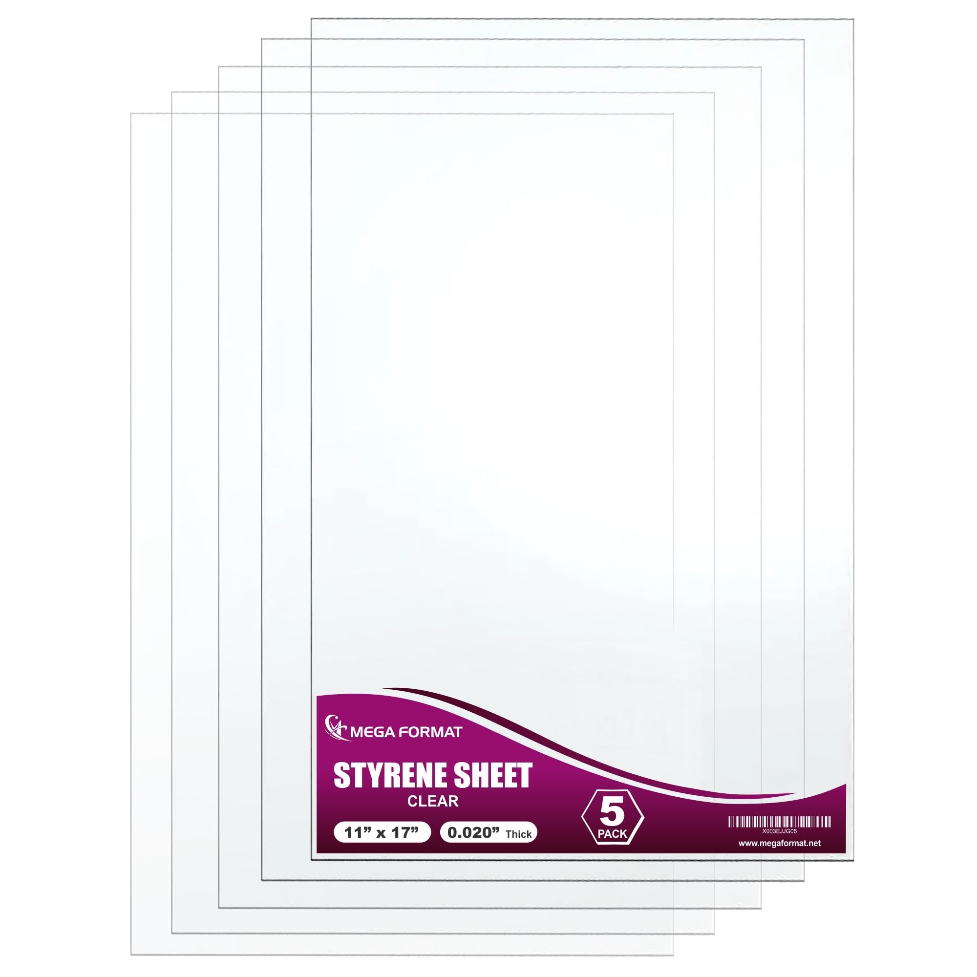 White Polystyrene Sheets - Craft & Display Plastic -29
