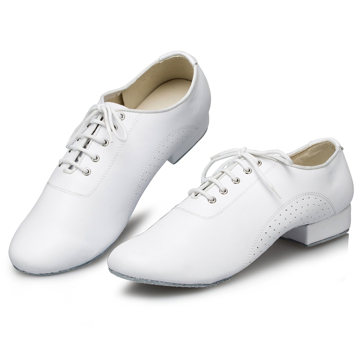Latin Salsa Uomo Classic 1 inch Standard Tacco Pelle Sala Tango Scarpe da Ballo L173