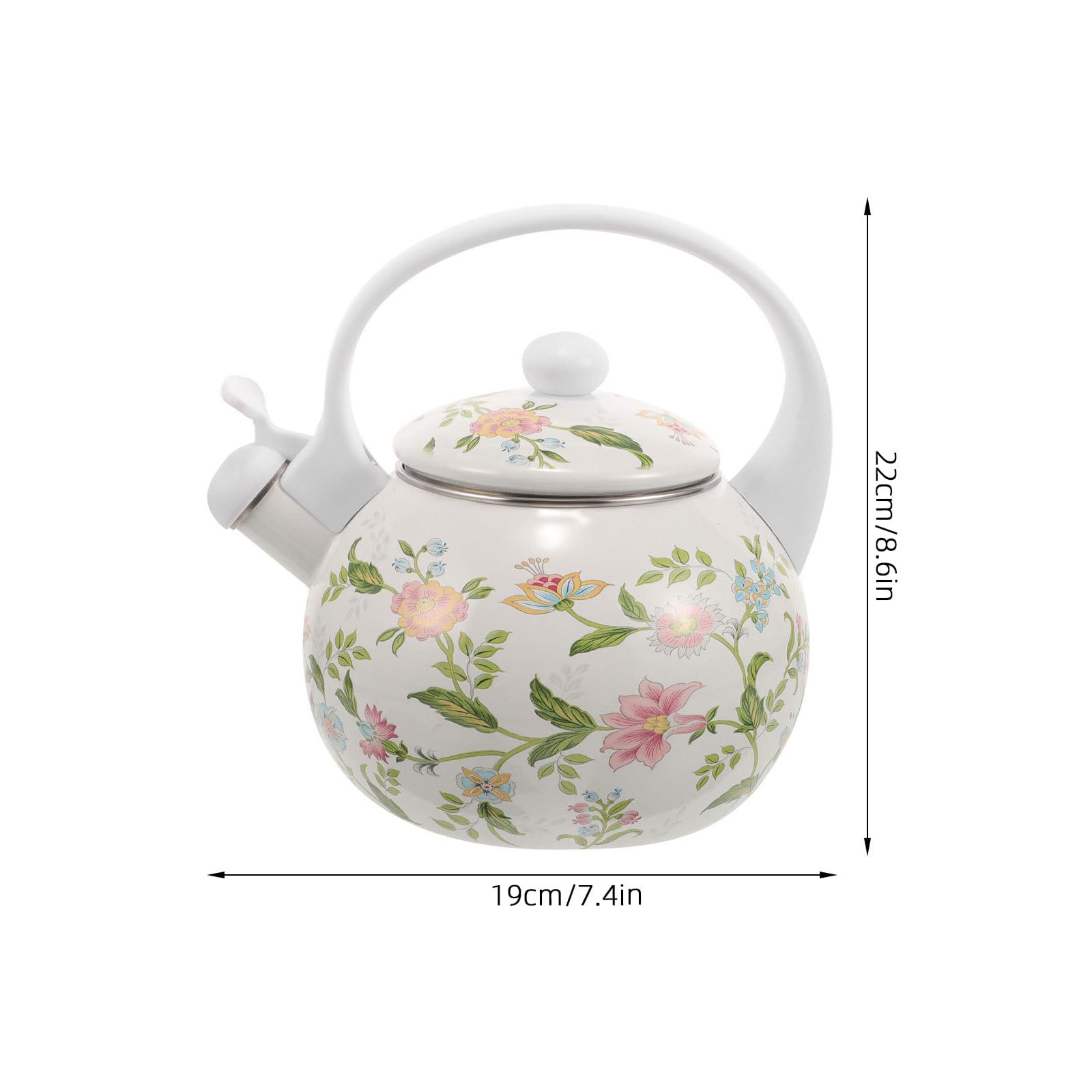 SOIMISS Bouilloire À Thé En Émail Pour Cuisinière Compatible Induction Et Gaz Bouilloire À Eau Épaissie Surface Facile À Nettoyer Pour Maison Et Bureau