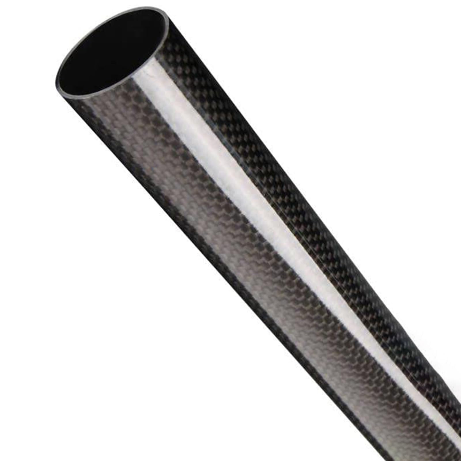 Tubo de Fibra de Carbono Tubos de Carbono de Grado Profesional, Personalizables, para robótica, impresoras 3D, aeromodelismo (RC) y estructuras de Cometas(42x37x1000MM)
