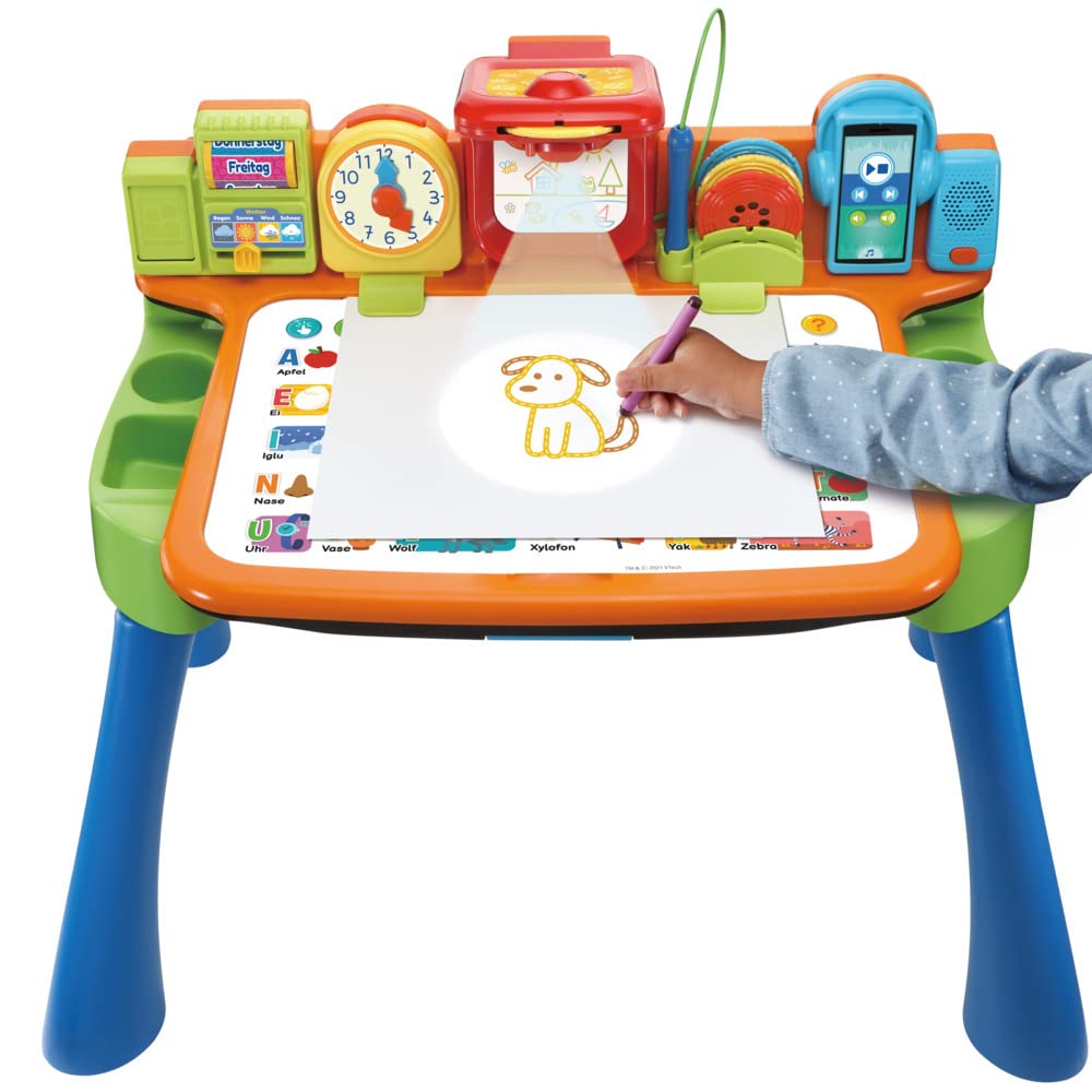 VTech 80-540904 5-in-1 Escritorio de Juegos, Multicolor