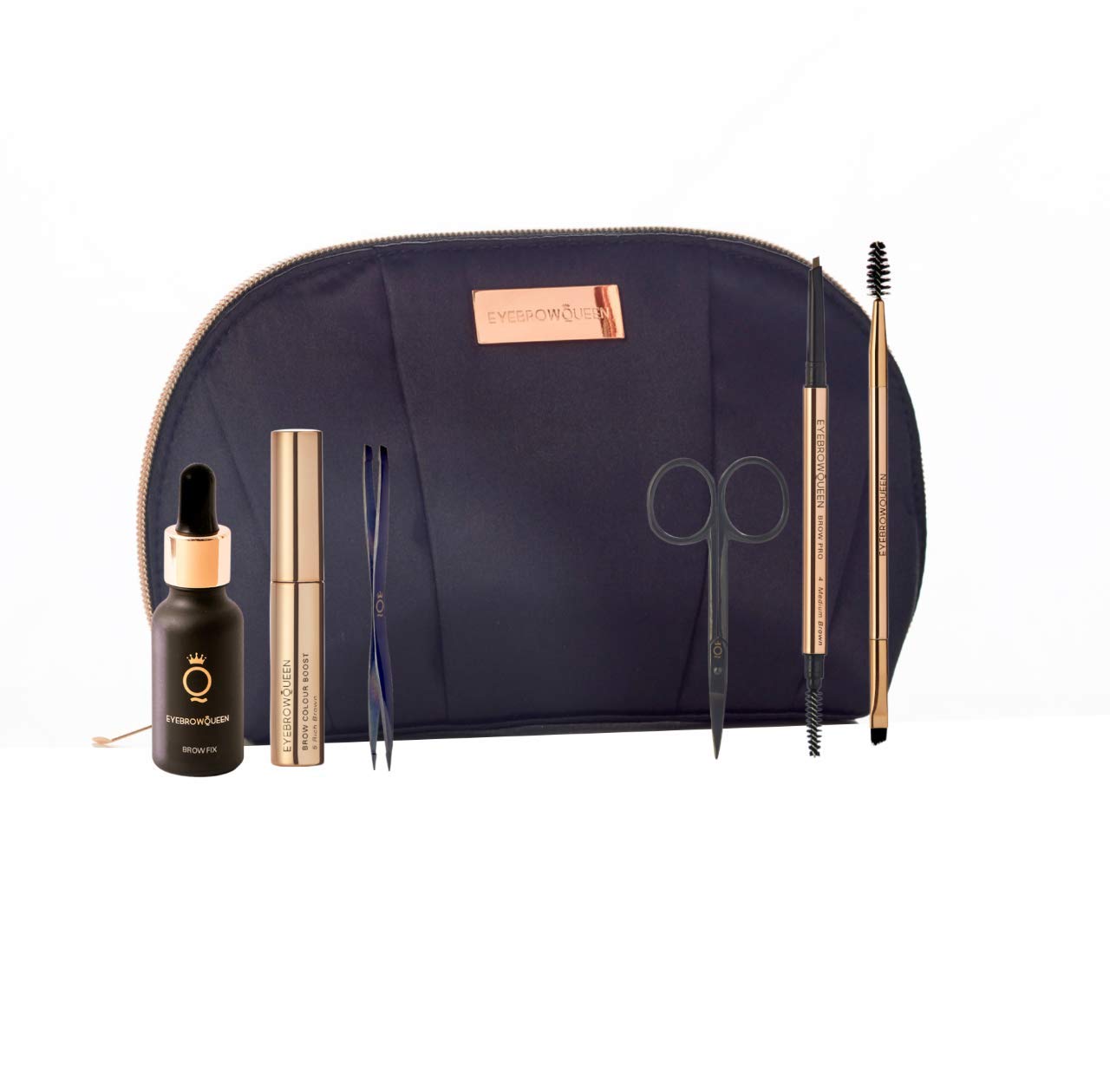 EYEBROWQUEENEssential Collection Brow Grooming Kit | Gift for Her | Shade Medium Brown