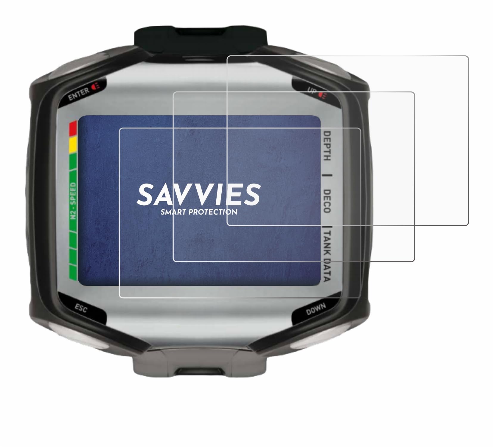 savvies 6 Pezzi Pellicola Protettiva per Mares Quad/Quad Air Protezione Schermo Trasparente