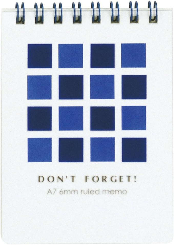 Maruman N594-02 A7 Notes, Don't Fogget, Blue, Set of 10