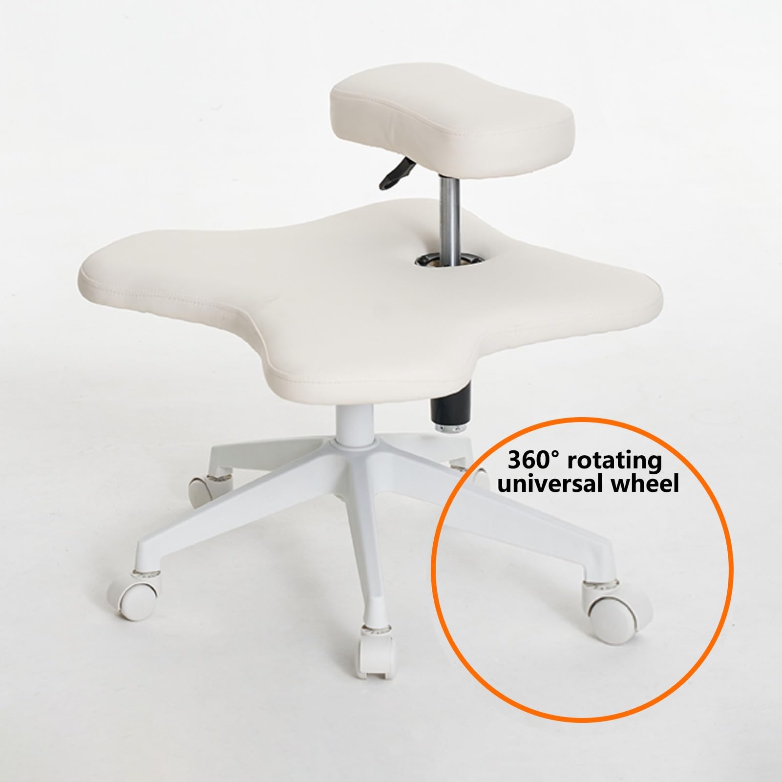 Ergonomiczne Krzesło Klęczące, Taboret na Kolana, Regulowane Krzesło Biurkowe do Domu i Biura, Grube i Wygodne Podkładki, Koła z Hamulcem, Krzesło do Medytacji do Domowego Biura (Color : GrayA