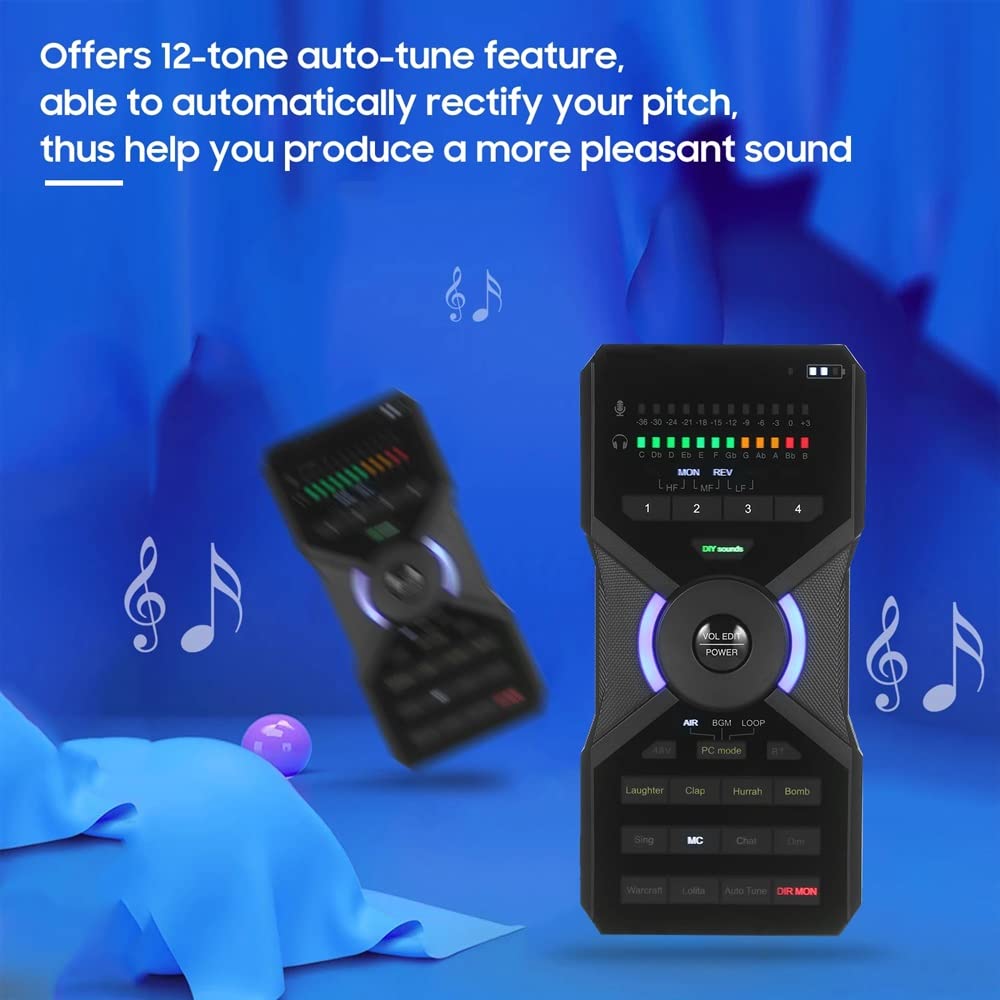 Carte Son numérique Connexion à la Carte de mixage Audio OTG Processeur de Son Audio DSP intégré pour l'enregistrement en Streaming en Direct