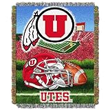 Northwest NCAA Utah Utes Unisex-Adult Woven Tapestry Throw Blanket, 48" x 60", Home Field Advantage