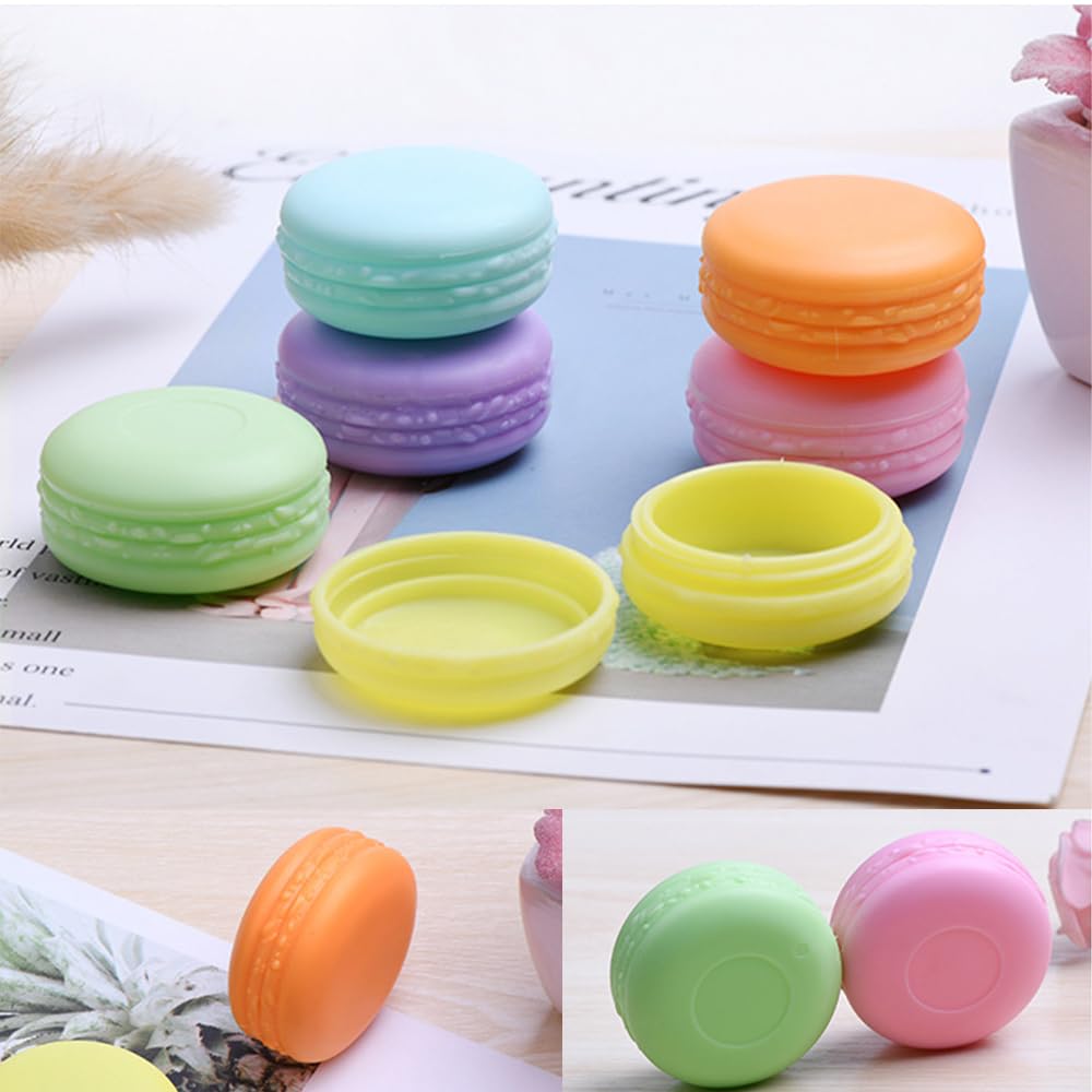 12 PCS Travel Pots 10ml Multicolour Empty Sample Pots Reusable Travel Jars Round Cosmetic Container Jars with Lids for Face Cream Lotions Powder Makeup 6 Colors - Image 4