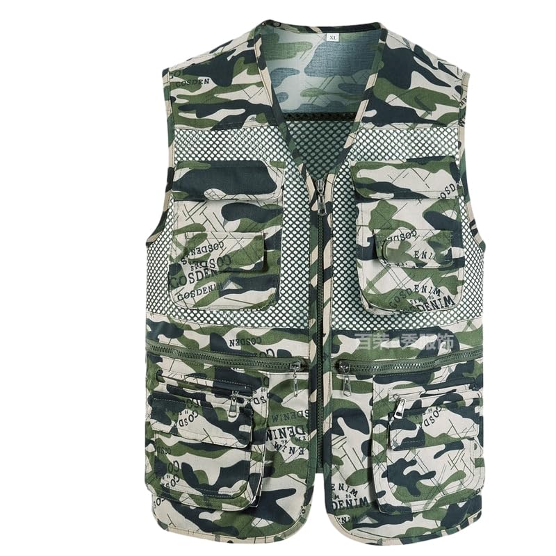 Chaleco multifuncional de hombre para fotógrafos con múltiples bolsillos cómodos 7