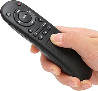 Dpofirs Caneta de controle remoto sem fio para apresentação RF 2.4G PP icker Apresentação Controle Remoto Caneta giratória para sala de aula de escritório