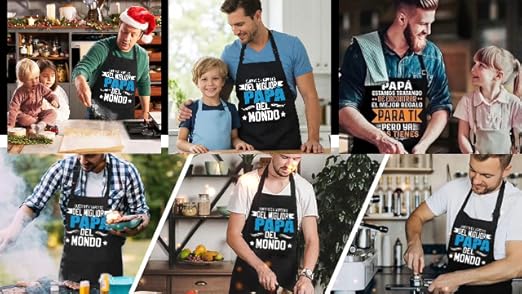 Grembiule Culinary Star - Regalo per buongustai, chef casalinghi e cuochi - Grembiule biologico - Italia