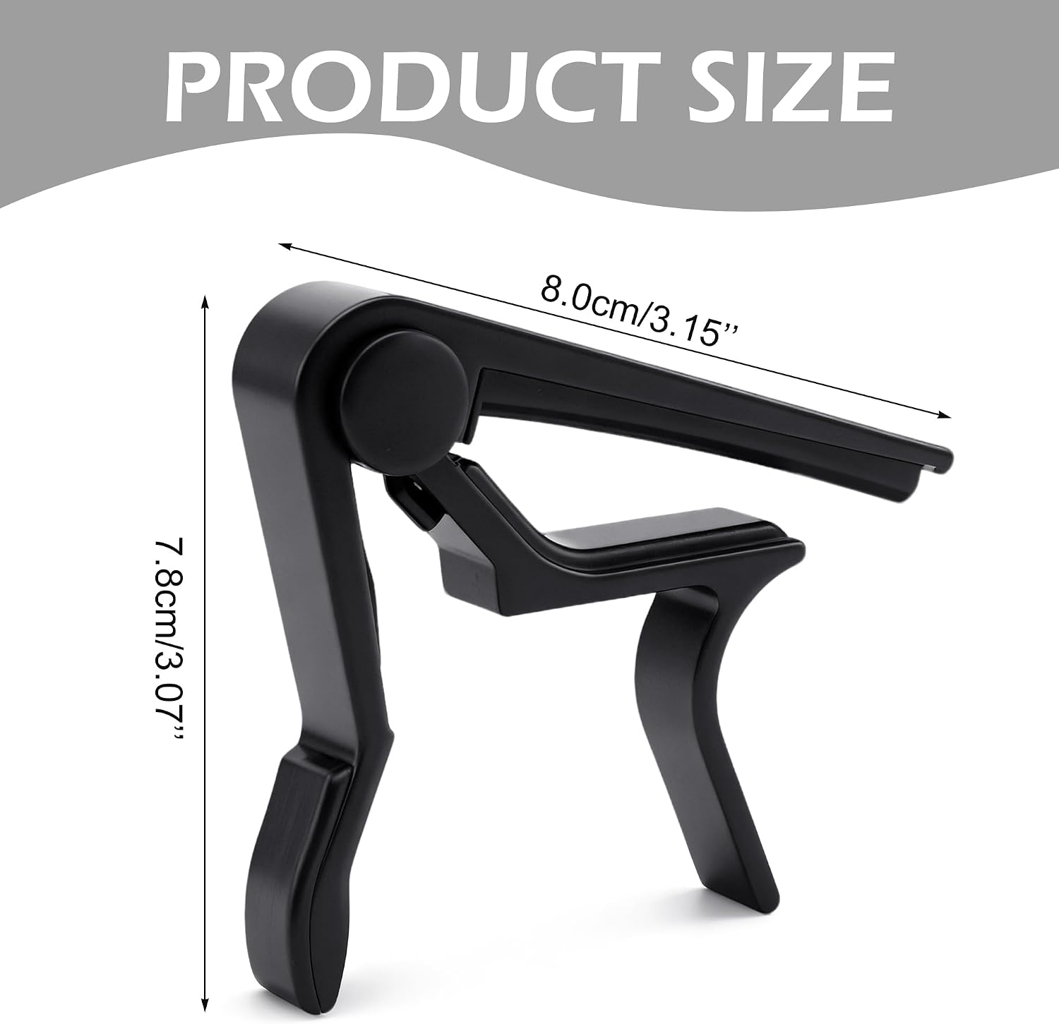 Guitar Capo Quick Change Capo for Electric Guitar Acoustic Guitar Ukulele Banjo - Black