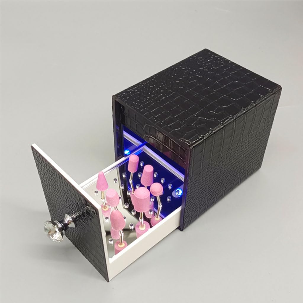 Blue Light Storage Box For Case For Makeup Tools Art Drill Bits Tool Manicure Household Art Ar