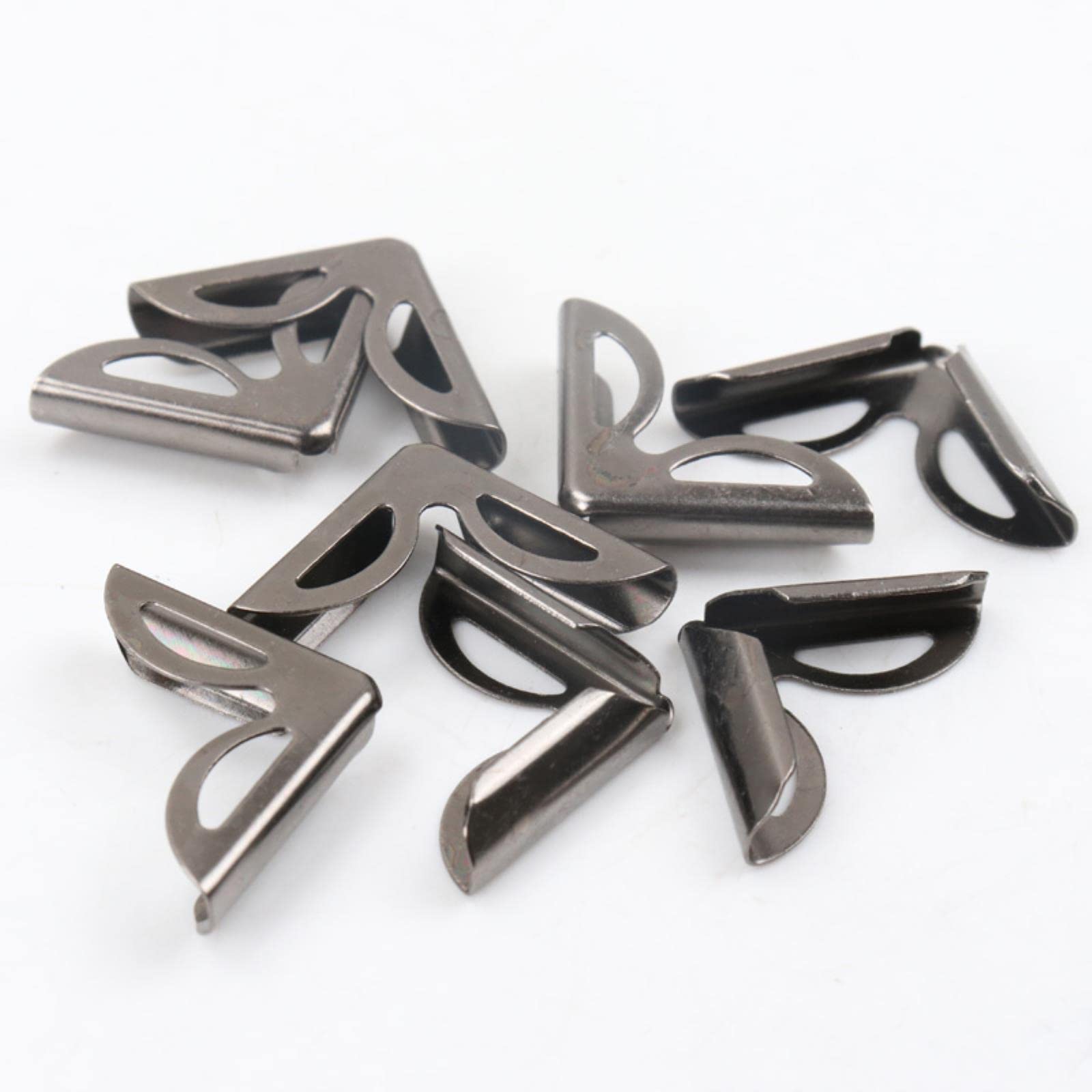 Set 10 Angoli Protezione Metallo Per Mobili - Paraspigoli Neri 25x25mm Con Viti Incluse - Foto 5