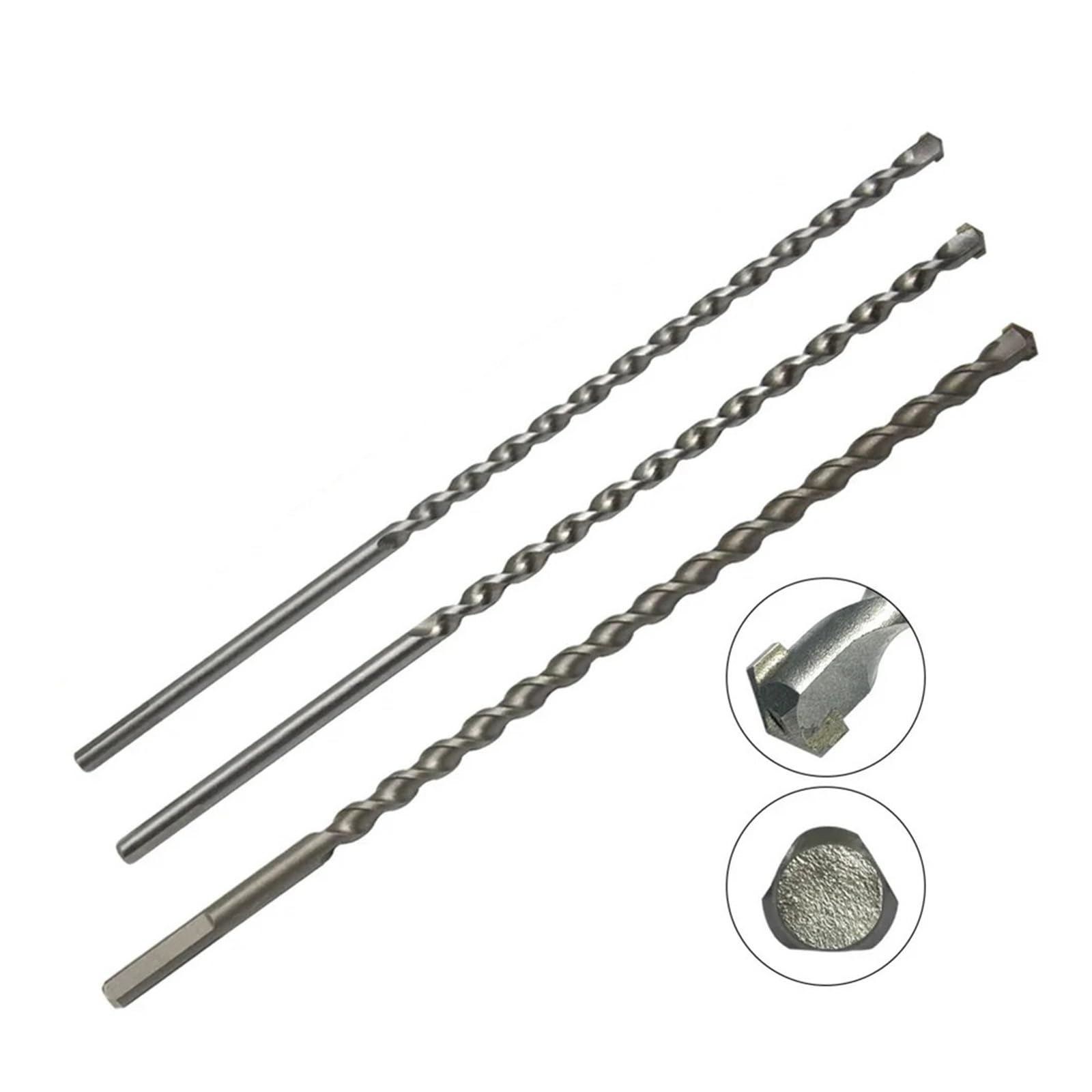 Punte da trapano con gambo triangolare for calcestruzzo a percussione for muratura lunghe 300 mm(12x350mm)