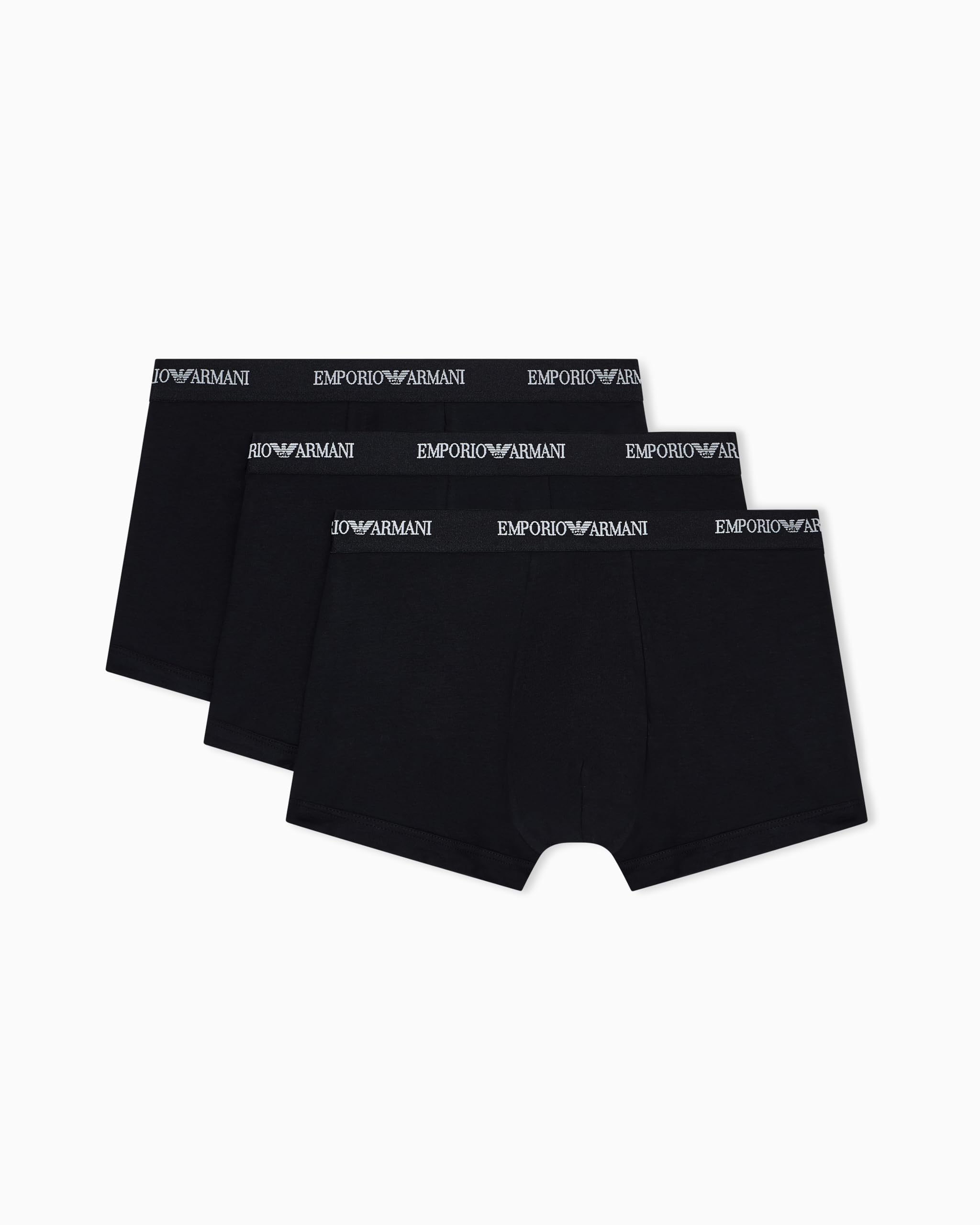 Emporio Armani Man's Core Logoband - Boxer da Uomo, Confezione da 3, Colore Nero, XL, Nero/Nero/Nero, XL