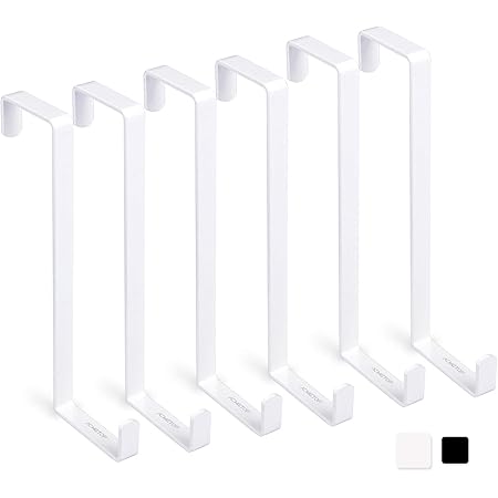 Amazon Acmetop ドアハンガー ドアハンガー フック タオルハンガー 扉フック Z型フック 6個入れ 両種サイズ ホワイト ドア ハンガーフック