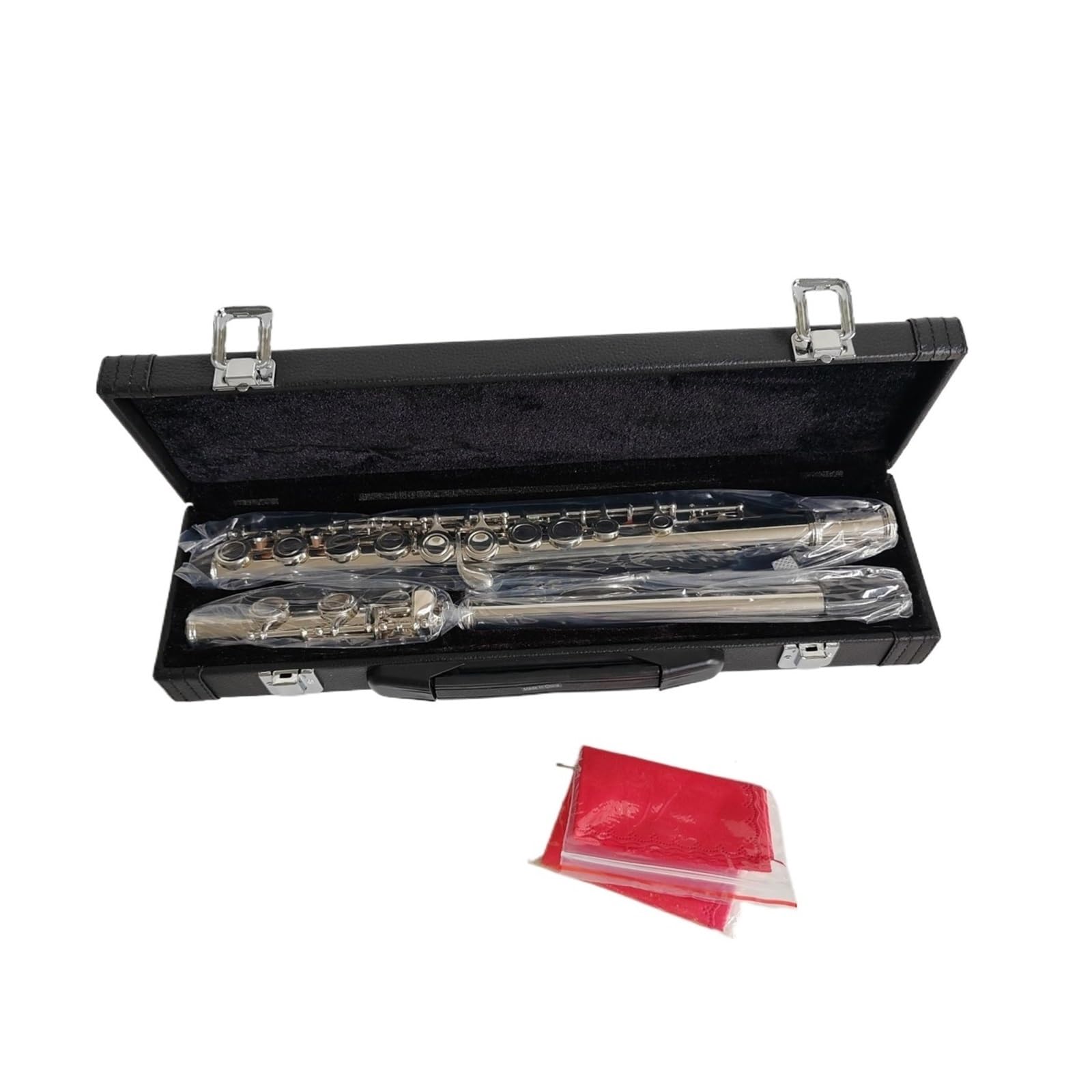 Flauta Travesera Plateada De 16 Agujeros Cerrados Con Llave E C De Cobre Para Principiantes Flautas Para Principiantes