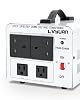 Cantonape 2500W Voltage Converter Transformer 220V to 110V OR 110V to 220V 2500 Watt Step UpDown Converter 220240 Volt - 110120 Volt wUK Power Cord,Circuit Breaker Protection VTUK-2500W