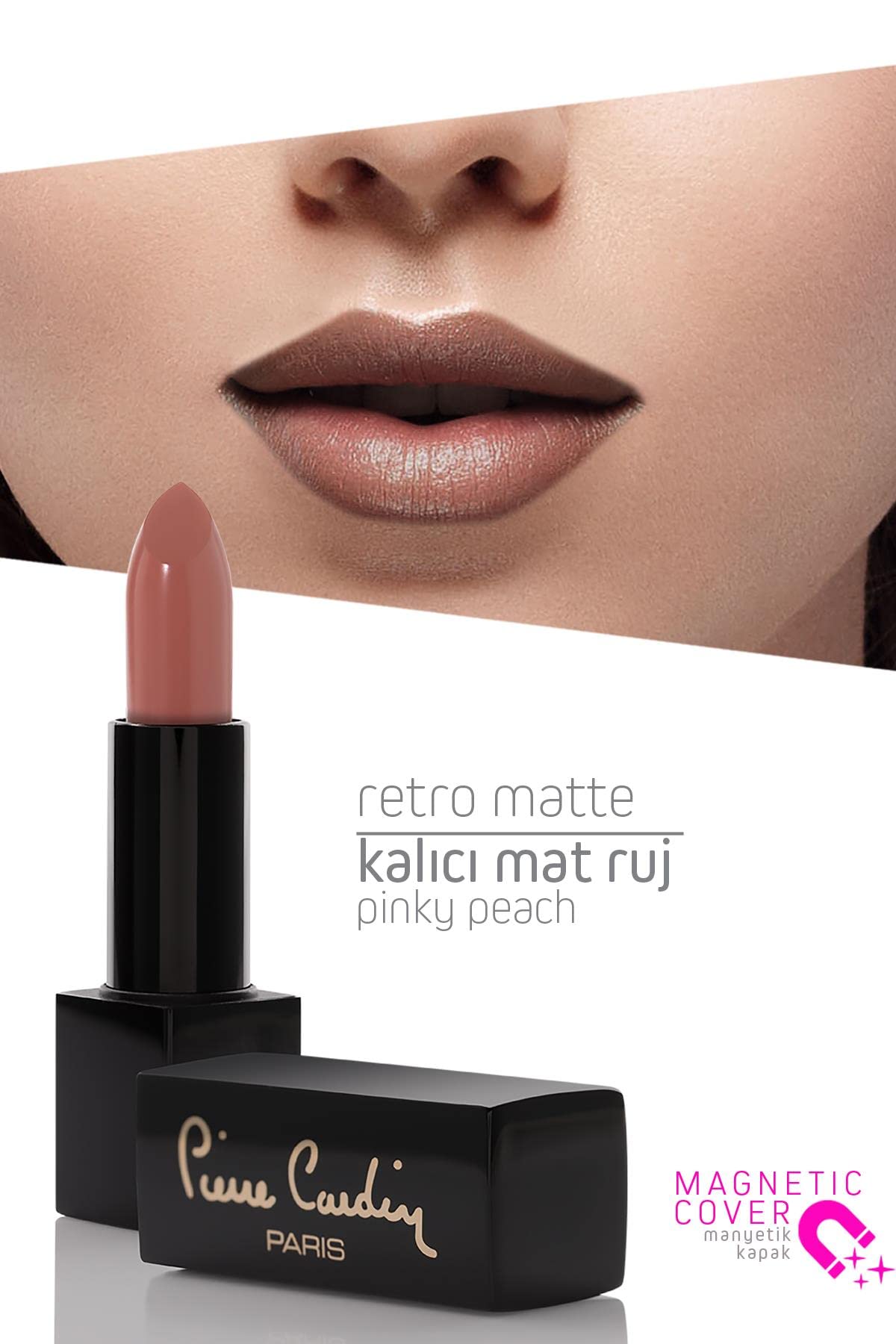 Pierre Cardin Retro Matte Lipstick - Pinky Peach - 144