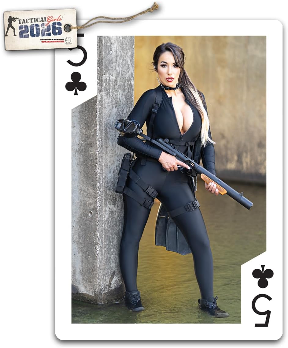 Tactical Girls 2026 Calendar Playing Cards