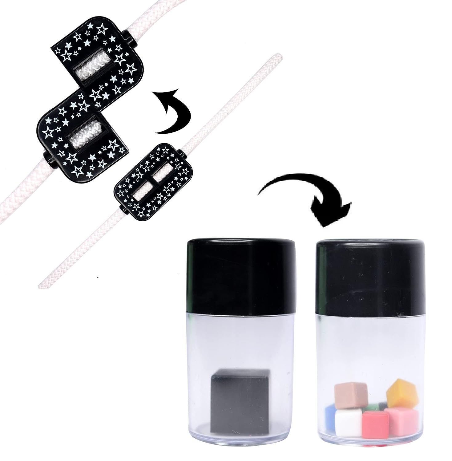 Magic Dice Box Trick Items for Kids Adults (Model-2) (Multicolor)