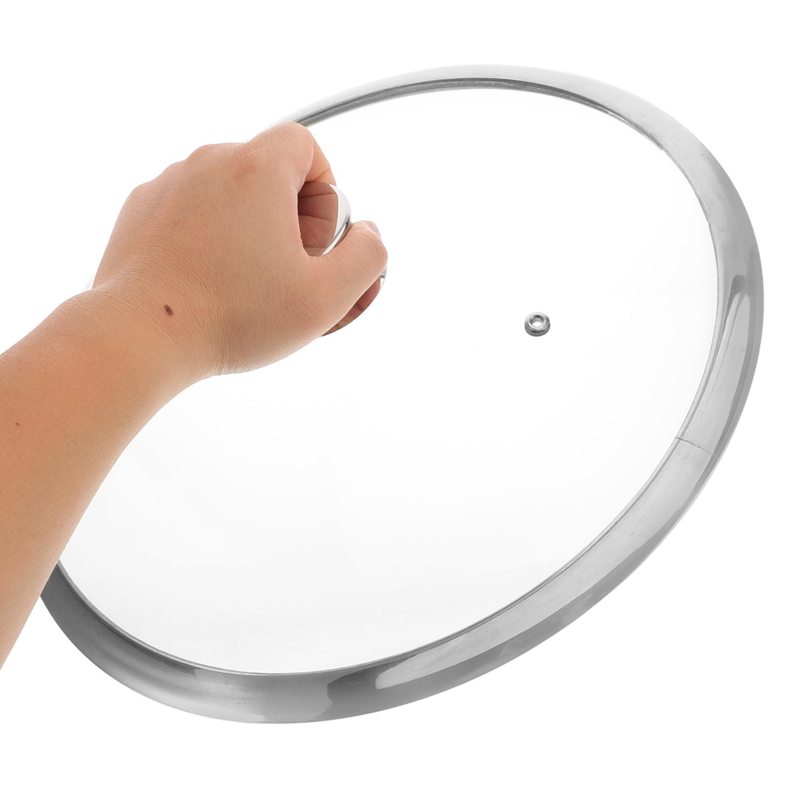 Tapa de Acero Inoxidable Resistente Deformación para Sartén y Olla Fácil de Limpiar, Diseño Moderno y Elegante para Cocina