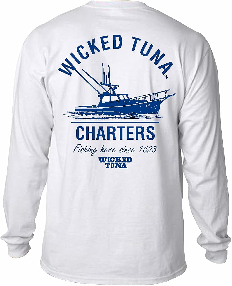 Wicked Tuna Charters Long Sleeve Pocket Tee Official Merchandise