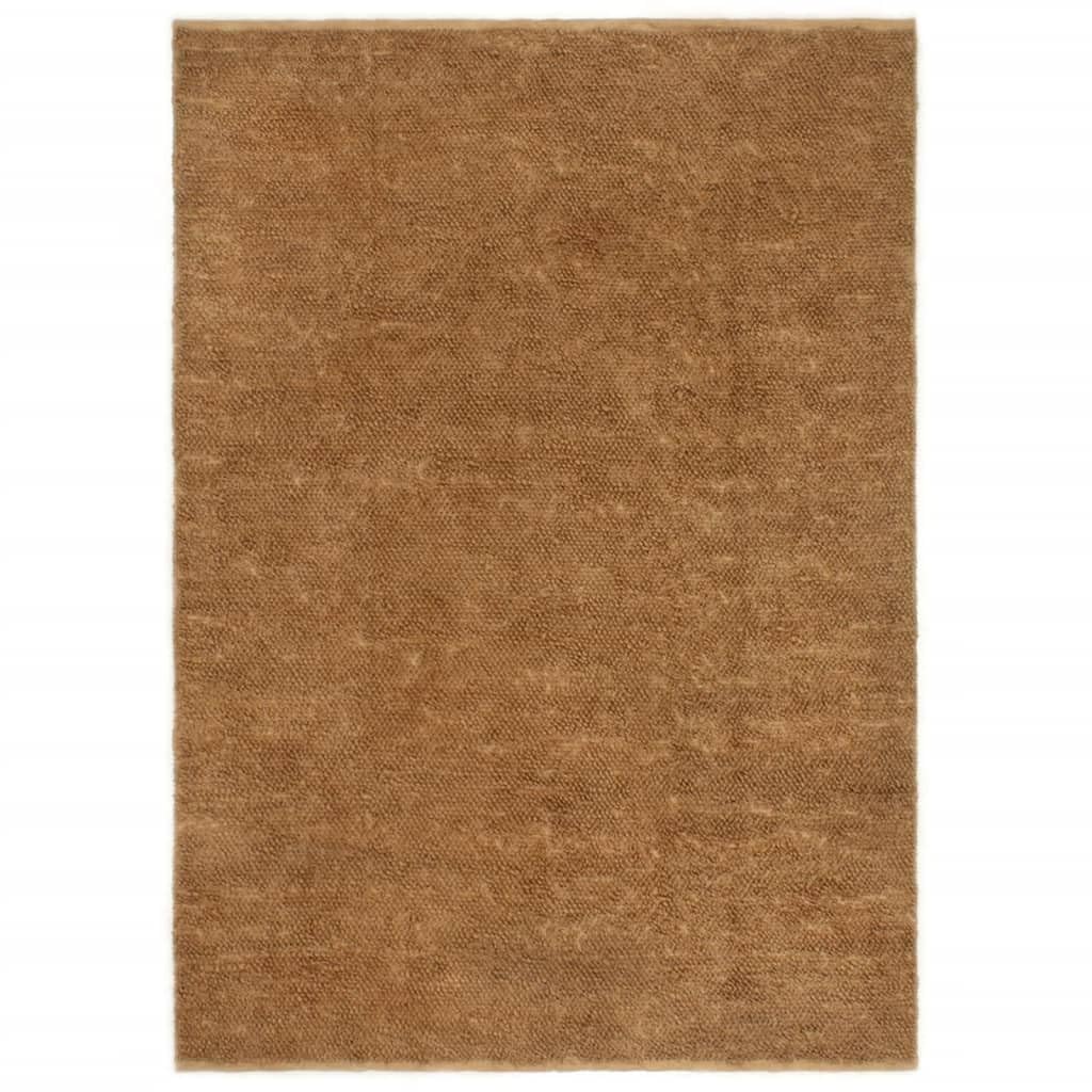 vidaXL Alfombra de Nudo Hecha a Mano Tapete Esterilla Suelo Entrada Salón Dormitorio Oficina Habitación Casa Hogar Yute y Algodón 120x180 cm