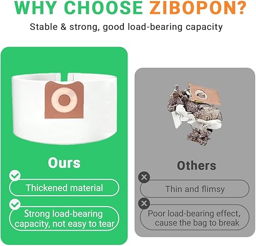 Miniatura 6 de VF3501 Bolsas de polvo de repuesto para aspiradoras Ridgid & Workshop de 3 a 4.5 galones, bolsas de filtro de recolección de polvo Parte # 23738