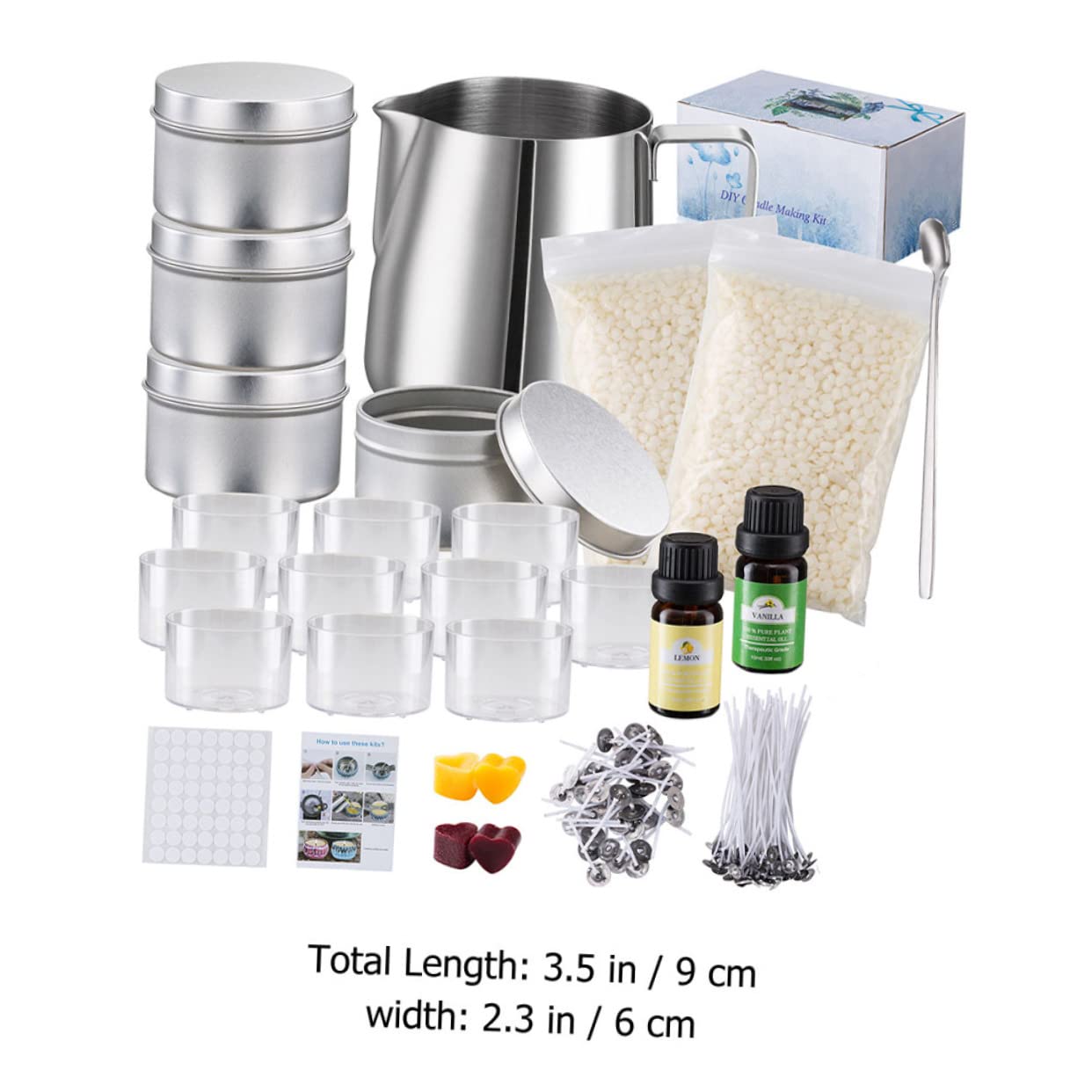 jojofuny Kit para Hacer Velas Aromáticas Diy, Juego 1, Manualidades