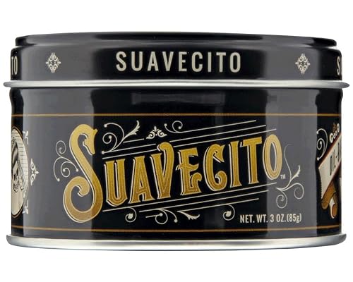 Suavecito Pomada a base de aceite lata de 3 onzas  Aroma original peinado de larga duración, alto brillo saludable, para todo tipo de cabello  Suave