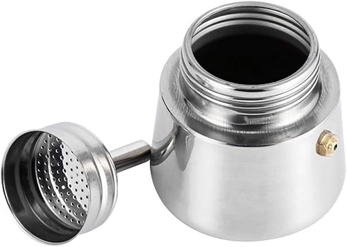 Miniatura 6 de 3.4 fl oz/6.8 fl oz/10.1 fl oz/15.2 fl oz Olla de acero inoxidable Espresso Greca cafetera para inducción de gas o estufa eléctrica Uso de oficina