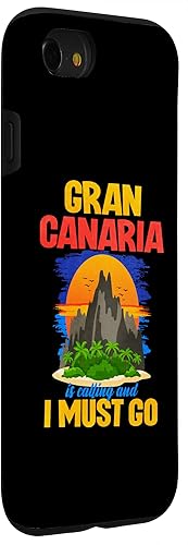 Miniatura 3 de Funda para iPhone SE (2020)  7  8 Gran Canaria está llamando y debo ir