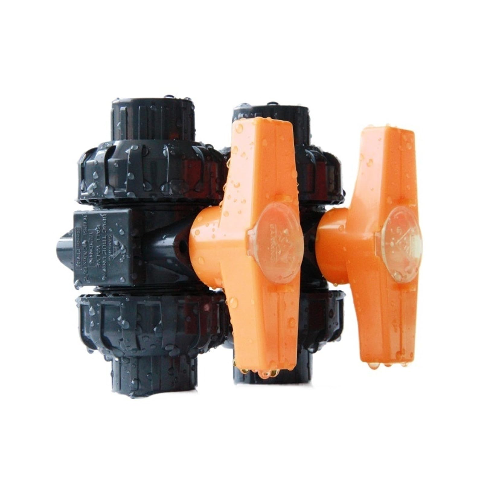 Zawór kulowy PVC z gwintowanym zamknięciem, Identyfikator spoiny rozpuszczalnikowej z podwójną złączką PCV 20/25/32/40/50/63 mm Nawadnianie ogrodu(20mm)