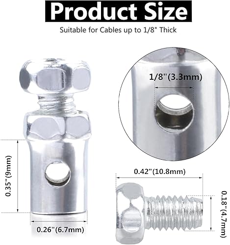 Miniatura 3 de Heymaillc 20 abrazaderas universales de freno de acelerador de 18 pulgadas para Go Kart Bicicleta, Motocicleta, Scooter Motorizado, Tractor,