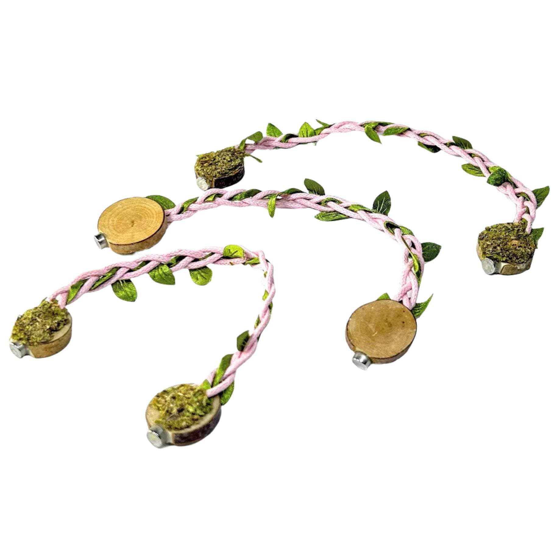 Opus Vita Jumping Spider - Rope bridges with Twine - Spider Enclosure Decor - Professionally made to cleverly attach to your Insect Enclosure Natural Twine/Green Single — view 5