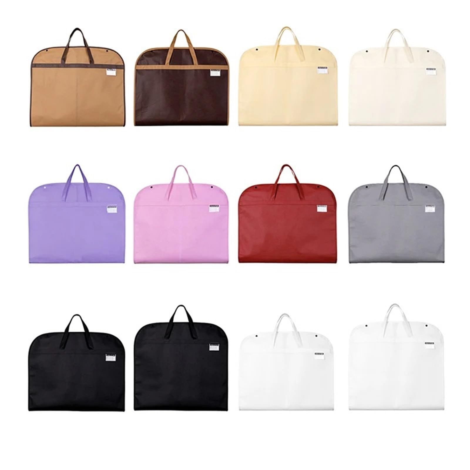 Garment Bag 2pcs Dustproof Clothing Covers Clothes Cover Coat Suit Dress Protector Hanging Garment Bags Closet Organizer(60x100CM-Black)