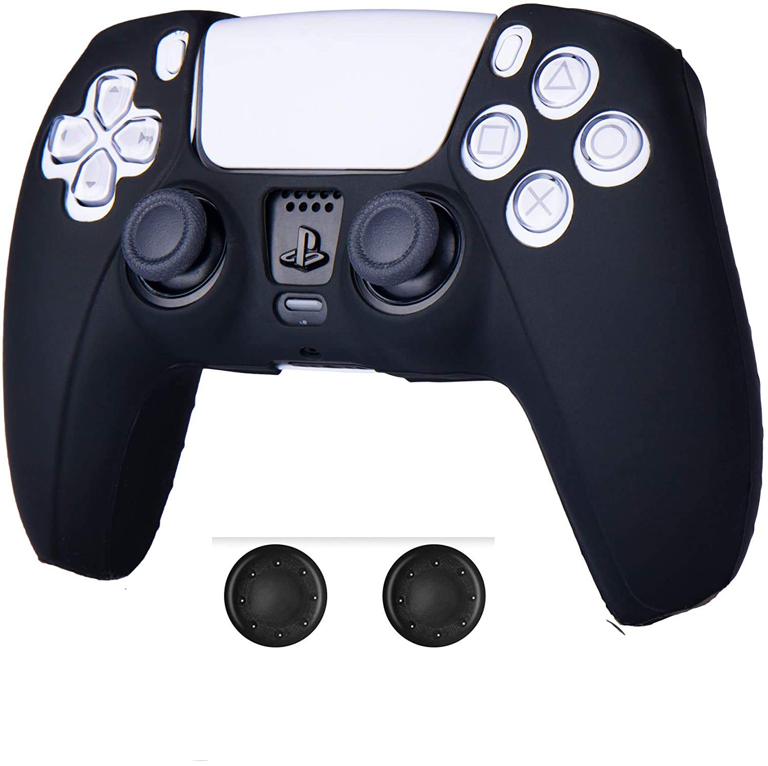 New World PS5 Controller Silicone Cover Skin Case for PS5 Controller Sony Playstation 5 DualSense Controller 2 Thumbgrips Free (B08NHJQJZC) Amazon Price History, Amazon Price Tracker