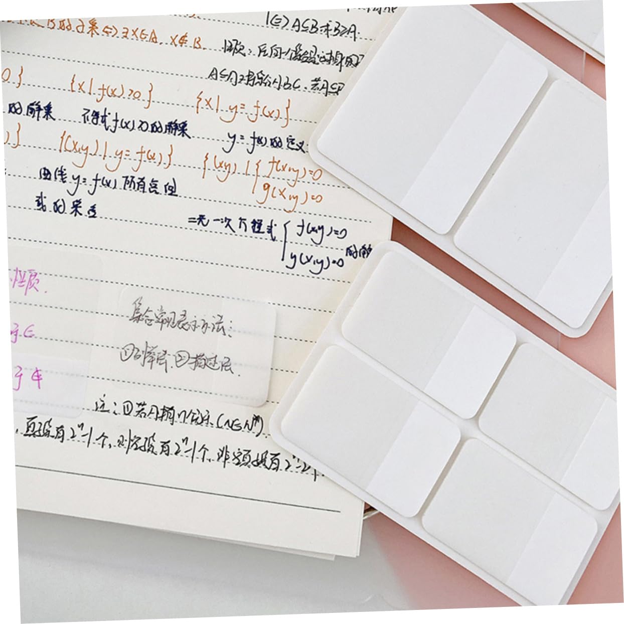 HOMSFOU 5 Set Nota Etichetta A Forma Di Schede Del Libro Appiccicoso Etichette Indice Piccolo Colorato Evidenziatori Per Libri Schede Della Pagina Appiccicose Bopp Bianca 280 Pezzi*5