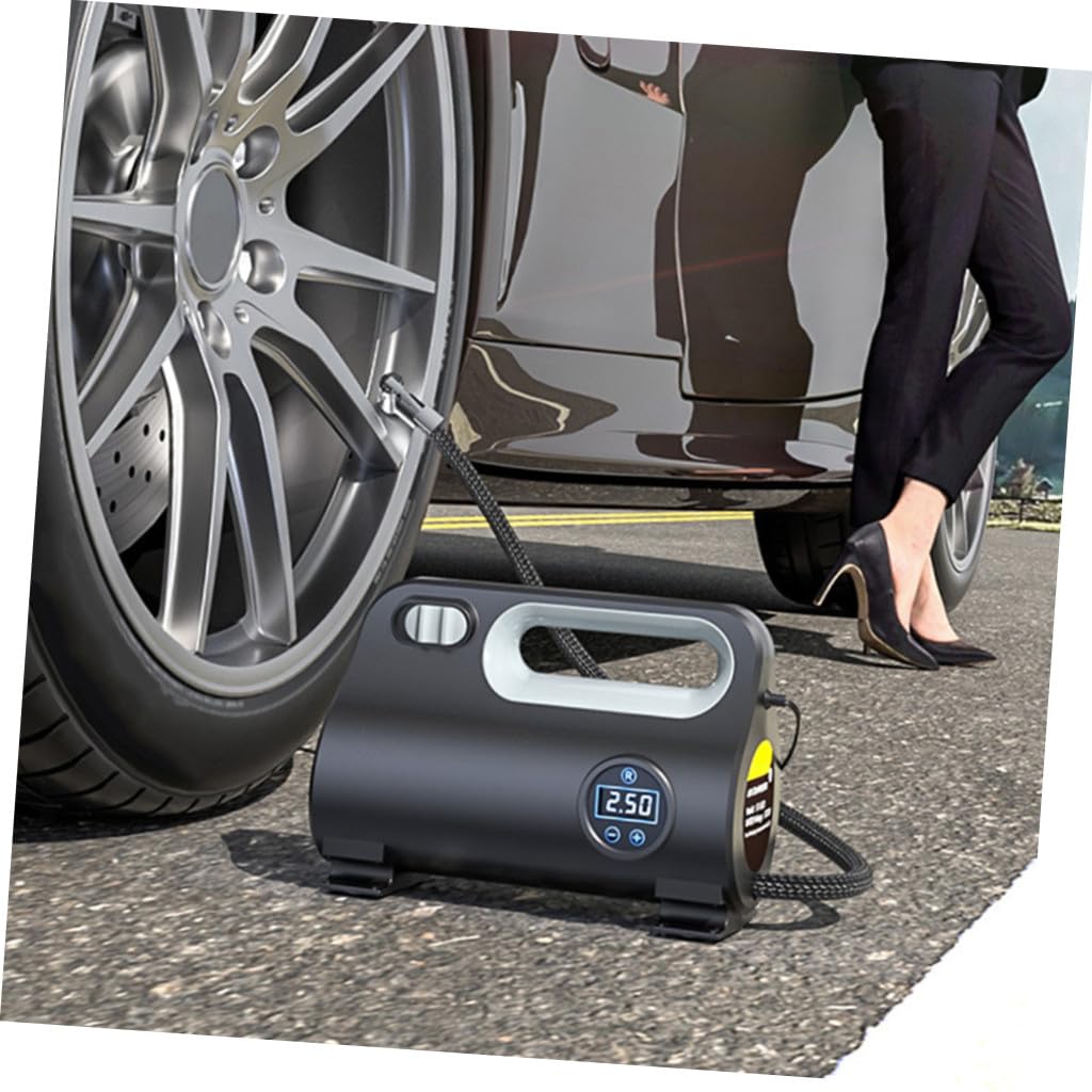 Bomba De Aire Coche Portátil Inflador De Ruedas Pantalla Digital Compresor Bicicleta Inflador