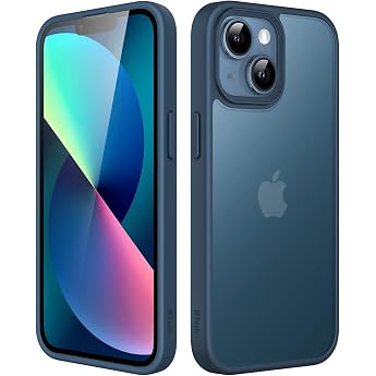 JETech Matte Case for iPhone 13 - Storm Blue