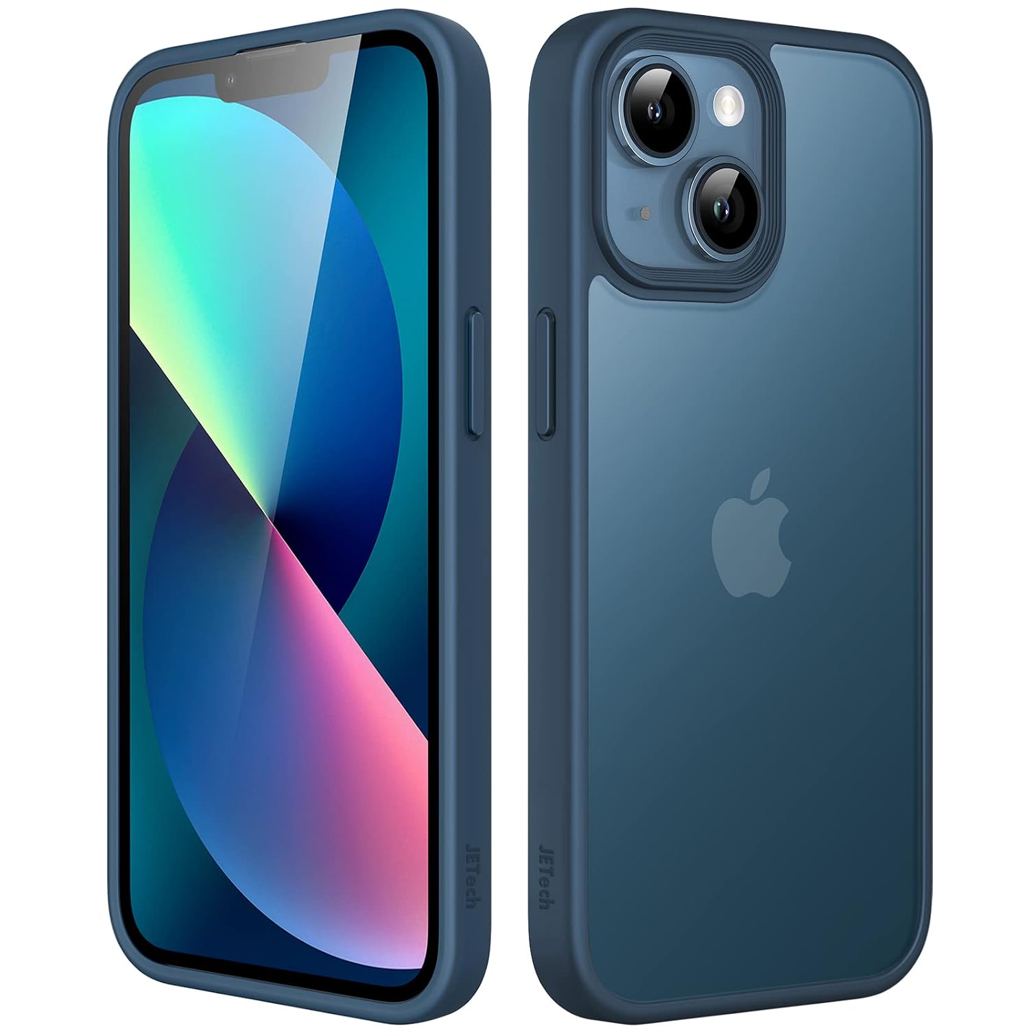 JETech Matte Cover Case for iPhone 13 6.1-Inch, Shockproof Military Grade Drop Protection, Frosted Translucent Back Phone ...