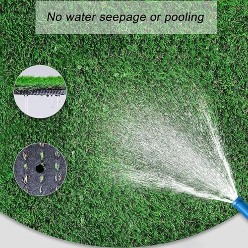 Tappeto in erba sintetica realistica, per interni ed esterni, ideale per terrazze, giardini e balconi, resistente