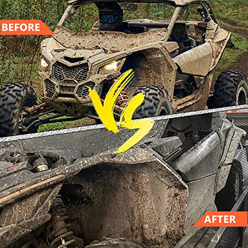 Image of Chelhead Fender Flares Mud Guards Compatible with 2017-2023 Can Am Maverick X3 Max RS Turbo R RR OEM 715002973, Front and Rear