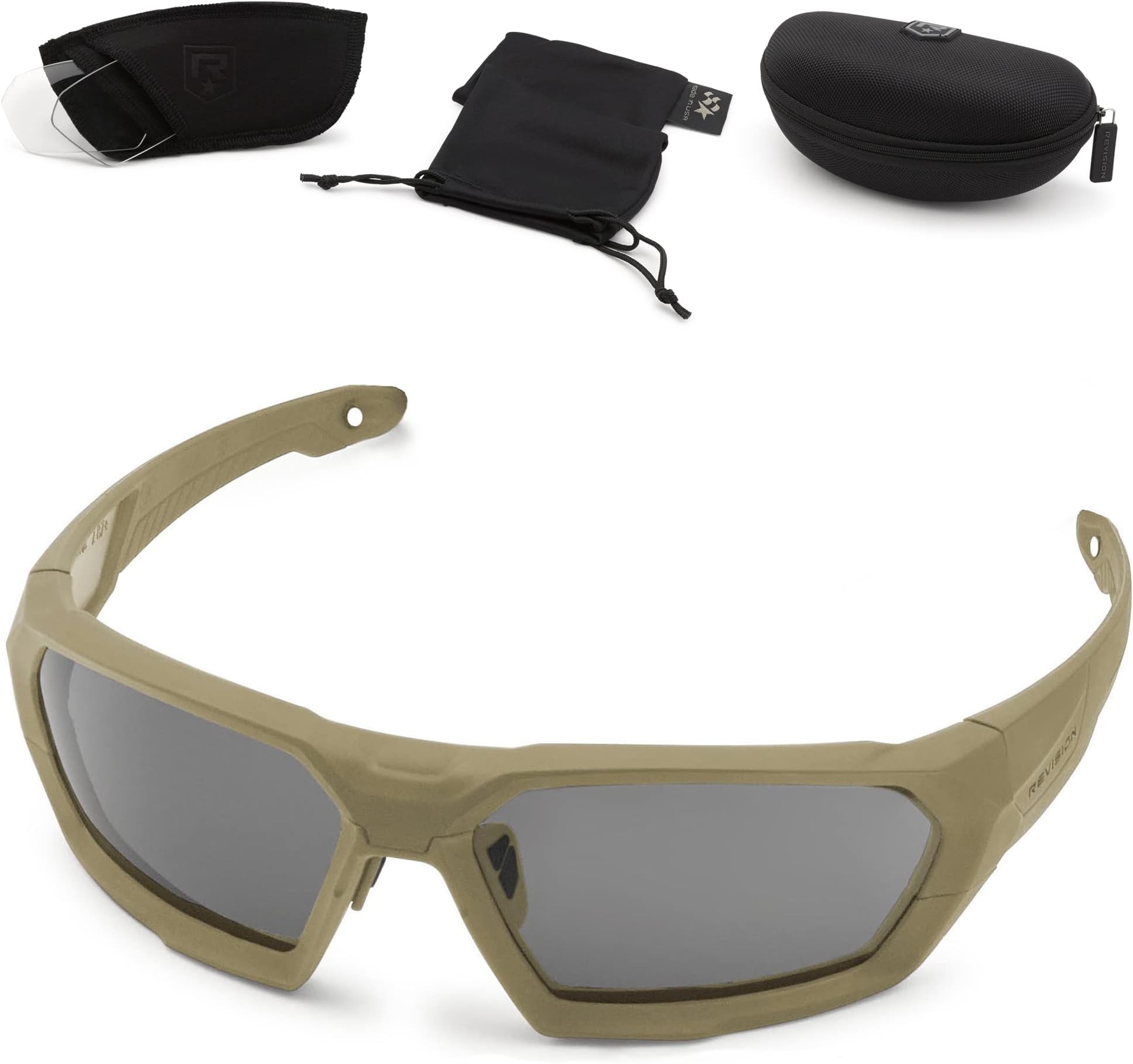 ShadowStrike Essential Kit - Tan - Anti-Fog, Tactical Military Ballistic and Eye Protection Sunglasses