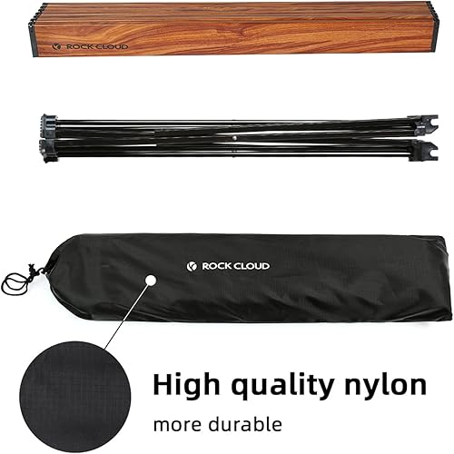 Vista 71 de Rock Cloud Mesa de camping portátil de aluminio ultraligera, plegable, mesa de playa para campamento, senderismo, mochileros, picnic al aire libre